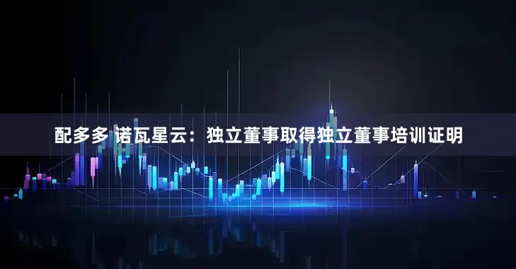 配多多 诺瓦星云：独立董事取得独立董事培训证明